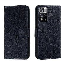 Load image into Gallery viewer, Lace Flower Leather Phone Case with Holder &amp; Card Slots &amp; Wallet &amp; Photo Frame, For Samsung Galaxy S22 5G, For Samsung Galaxy S22 Ultra 5G, For Samsung Galaxy S22+ 5G, For Xiaomi Redmi Note 11, For Xiaomi Redmi Note 11 Pro