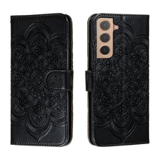 Load image into Gallery viewer, Sun Mandala Embossing Pattern Phone Leather Case with Holder &amp; Card Slots &amp; Wallet &amp; Lanyard, For Samsung Galaxy S22 5G, For Samsung Galaxy S22 Ultra 5G, For Samsung Galaxy S22+ 5G, For Xiaomi Redmi Note 11, For Xiaomi Redmi Note 11 Pro