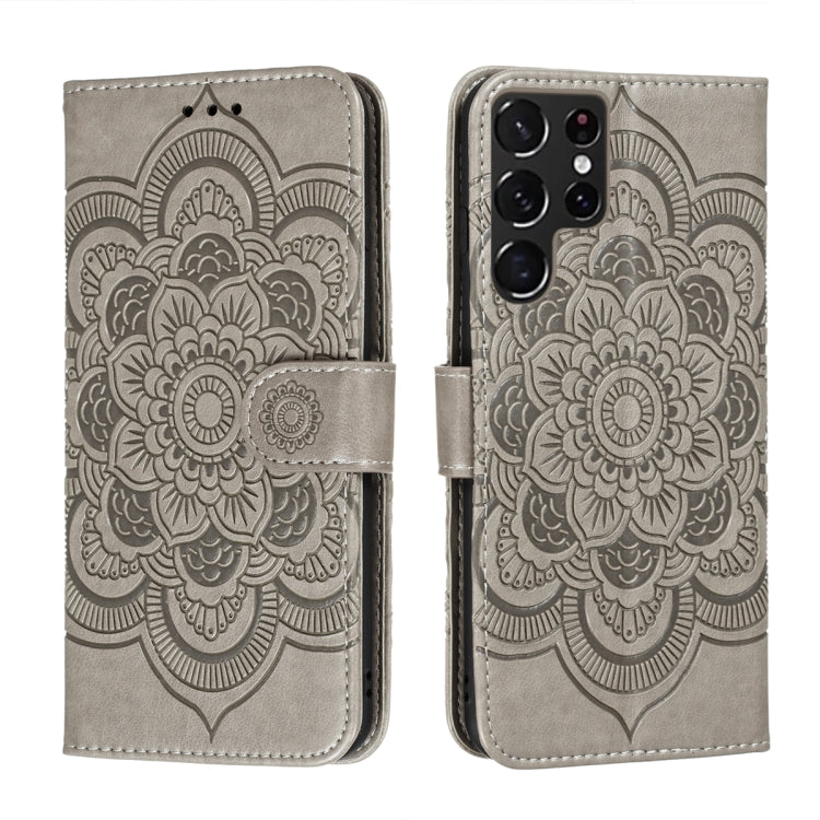 Sun Mandala Embossing Pattern Phone Leather Case with Holder & Card Slots & Wallet & Lanyard, For Samsung Galaxy S22 5G, For Samsung Galaxy S22 Ultra 5G, For Samsung Galaxy S22+ 5G, For Xiaomi Redmi Note 11, For Xiaomi Redmi Note 11 Pro