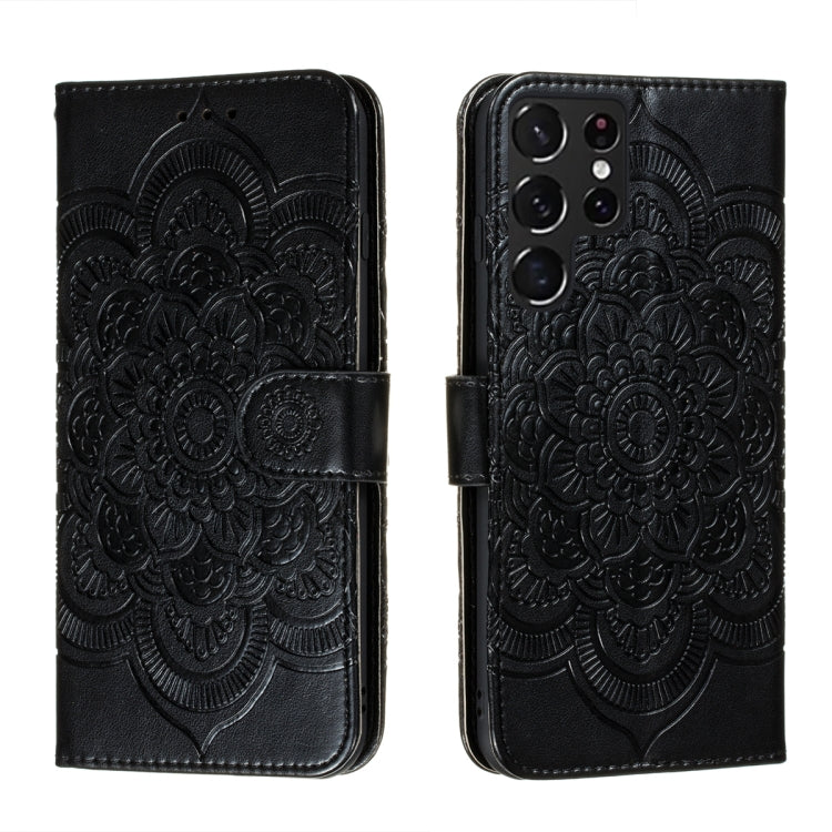 Sun Mandala Embossing Pattern Phone Leather Case with Holder & Card Slots & Wallet & Lanyard, For Samsung Galaxy S22 5G, For Samsung Galaxy S22 Ultra 5G, For Samsung Galaxy S22+ 5G, For Xiaomi Redmi Note 11, For Xiaomi Redmi Note 11 Pro