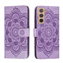 Load image into Gallery viewer, Sun Mandala Embossing Pattern Phone Leather Case with Holder &amp; Card Slots &amp; Wallet &amp; Lanyard, For Samsung Galaxy S22 5G, For Samsung Galaxy S22 Ultra 5G, For Samsung Galaxy S22+ 5G, For Xiaomi Redmi Note 11, For Xiaomi Redmi Note 11 Pro