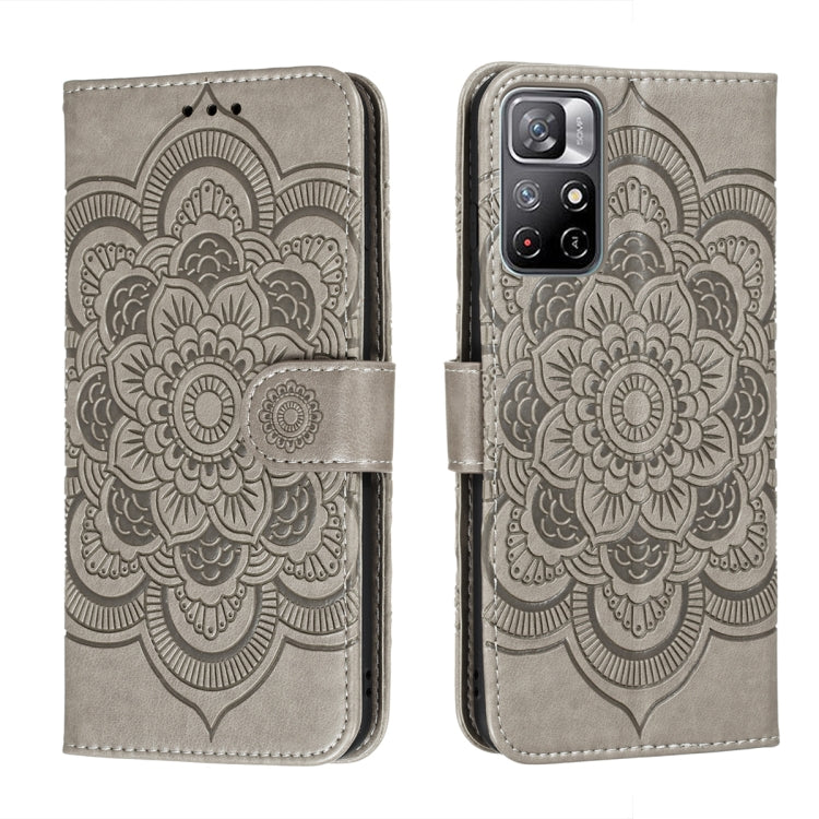 Sun Mandala Embossing Pattern Phone Leather Case with Holder & Card Slots & Wallet & Lanyard, For Samsung Galaxy S22 5G, For Samsung Galaxy S22 Ultra 5G, For Samsung Galaxy S22+ 5G, For Xiaomi Redmi Note 11, For Xiaomi Redmi Note 11 Pro