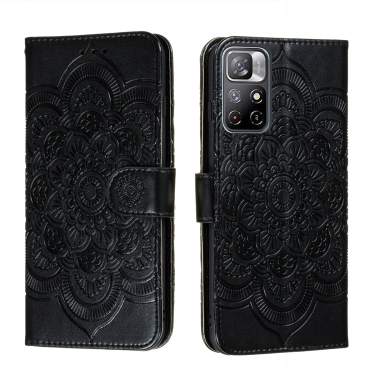 Sun Mandala Embossing Pattern Phone Leather Case with Holder & Card Slots & Wallet & Lanyard, For Samsung Galaxy S22 5G, For Samsung Galaxy S22 Ultra 5G, For Samsung Galaxy S22+ 5G, For Xiaomi Redmi Note 11, For Xiaomi Redmi Note 11 Pro