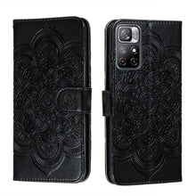 Load image into Gallery viewer, Sun Mandala Embossing Pattern Phone Leather Case with Holder &amp; Card Slots &amp; Wallet &amp; Lanyard, For Samsung Galaxy S22 5G, For Samsung Galaxy S22 Ultra 5G, For Samsung Galaxy S22+ 5G, For Xiaomi Redmi Note 11, For Xiaomi Redmi Note 11 Pro