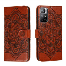 Load image into Gallery viewer, Sun Mandala Embossing Pattern Phone Leather Case with Holder &amp; Card Slots &amp; Wallet &amp; Lanyard, For Samsung Galaxy S22 5G, For Samsung Galaxy S22 Ultra 5G, For Samsung Galaxy S22+ 5G, For Xiaomi Redmi Note 11, For Xiaomi Redmi Note 11 Pro