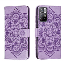 Load image into Gallery viewer, Sun Mandala Embossing Pattern Phone Leather Case with Holder &amp; Card Slots &amp; Wallet &amp; Lanyard, For Samsung Galaxy S22 5G, For Samsung Galaxy S22 Ultra 5G, For Samsung Galaxy S22+ 5G, For Xiaomi Redmi Note 11, For Xiaomi Redmi Note 11 Pro