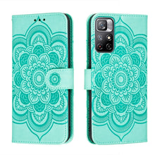 Load image into Gallery viewer, Sun Mandala Embossing Pattern Phone Leather Case with Holder &amp; Card Slots &amp; Wallet &amp; Lanyard, For Samsung Galaxy S22 5G, For Samsung Galaxy S22 Ultra 5G, For Samsung Galaxy S22+ 5G, For Xiaomi Redmi Note 11, For Xiaomi Redmi Note 11 Pro