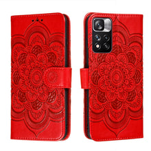 Load image into Gallery viewer, Sun Mandala Embossing Pattern Phone Leather Case with Holder &amp; Card Slots &amp; Wallet &amp; Lanyard, For Samsung Galaxy S22 5G, For Samsung Galaxy S22 Ultra 5G, For Samsung Galaxy S22+ 5G, For Xiaomi Redmi Note 11, For Xiaomi Redmi Note 11 Pro