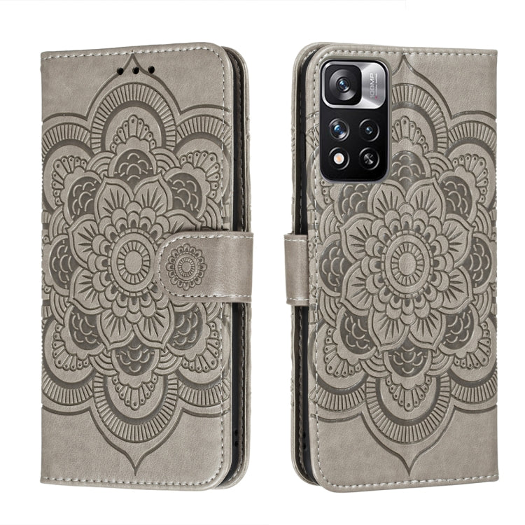 Sun Mandala Embossing Pattern Phone Leather Case with Holder & Card Slots & Wallet & Lanyard, For Samsung Galaxy S22 5G, For Samsung Galaxy S22 Ultra 5G, For Samsung Galaxy S22+ 5G, For Xiaomi Redmi Note 11, For Xiaomi Redmi Note 11 Pro