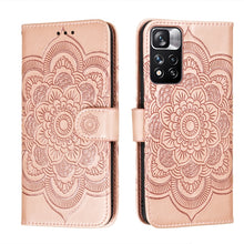 Load image into Gallery viewer, Sun Mandala Embossing Pattern Phone Leather Case with Holder &amp; Card Slots &amp; Wallet &amp; Lanyard, For Samsung Galaxy S22 5G, For Samsung Galaxy S22 Ultra 5G, For Samsung Galaxy S22+ 5G, For Xiaomi Redmi Note 11, For Xiaomi Redmi Note 11 Pro