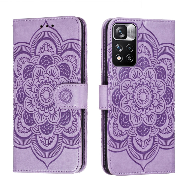 Sun Mandala Embossing Pattern Phone Leather Case with Holder & Card Slots & Wallet & Lanyard, For Samsung Galaxy S22 5G, For Samsung Galaxy S22 Ultra 5G, For Samsung Galaxy S22+ 5G, For Xiaomi Redmi Note 11, For Xiaomi Redmi Note 11 Pro