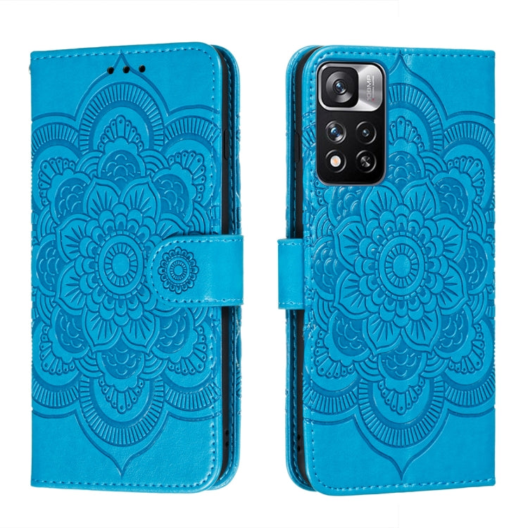Sun Mandala Embossing Pattern Phone Leather Case with Holder & Card Slots & Wallet & Lanyard, For Samsung Galaxy S22 5G, For Samsung Galaxy S22 Ultra 5G, For Samsung Galaxy S22+ 5G, For Xiaomi Redmi Note 11, For Xiaomi Redmi Note 11 Pro