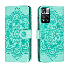 Load image into Gallery viewer, Sun Mandala Embossing Pattern Phone Leather Case with Holder &amp; Card Slots &amp; Wallet &amp; Lanyard, For Samsung Galaxy S22 5G, For Samsung Galaxy S22 Ultra 5G, For Samsung Galaxy S22+ 5G, For Xiaomi Redmi Note 11, For Xiaomi Redmi Note 11 Pro