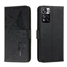 Load image into Gallery viewer, Feather Pattern Litchi Texture Leather Phone Case with Holder &amp; Card Slots &amp; Wallet, For Samsung Galaxy S22 5G, For Samsung Galaxy S22 Ultra 5G, For Samsung Galaxy S22+ 5G, For Xiaomi Redmi Note 11, For Xiaomi Redmi Note 11 Pro