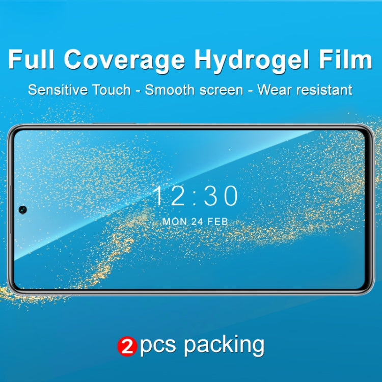 2 PCS IMAK Curved Full Screen Hydrogel Film Front Protector, For Xiaomi Mi 11T / Mi 11T Pro