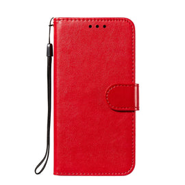 Solid Color Leather Phone Case with Holder & Card Slots & Wallet & Lanyard, For Samsung Galaxy S22 5G, For Samsung Galaxy S22 Ultra 5G, For Samsung Galaxy S22+ 5G, For Xiaomi Redmi Note 11, For Xiaomi Redmi Note 11 Pro