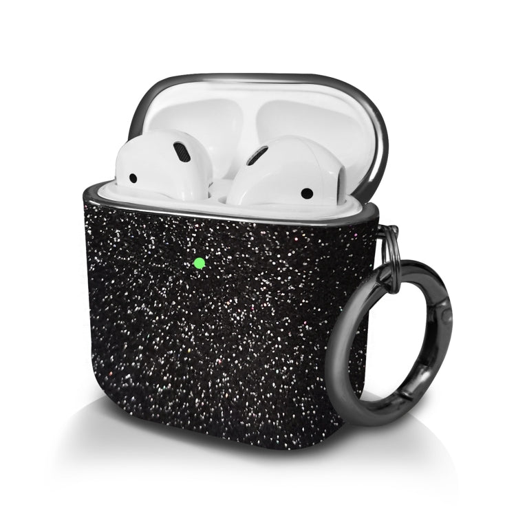 Electroplating Glitter Powder Wireless Earphone Protective Case, For AirPods 1 / 2
