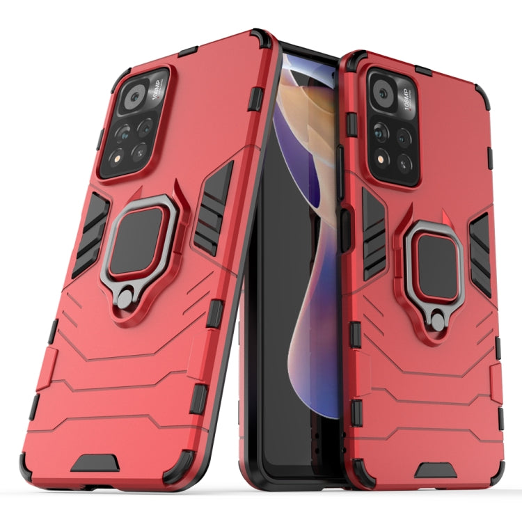 PC + TPU Shockproof Protective Phone Case with Magnetic Ring Holder, For OnePlus 9RT 5G, For Xiaomi Redmi Note 11 China / Poco M4 Pro 5G, For Xiaomi Redmi Note 11 Pro / Note 11 Pro+
