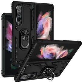Shockproof TPU + PC Phone Case with Rotating Holder, For Samsung Galaxy Z Fold3 5G
