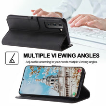 Load image into Gallery viewer, Embossed Happy Cat Pattern Horizontal Flip Leather Phone Case, For Samsung Galaxy S22 5G, For Samsung Galaxy S22+ 5G