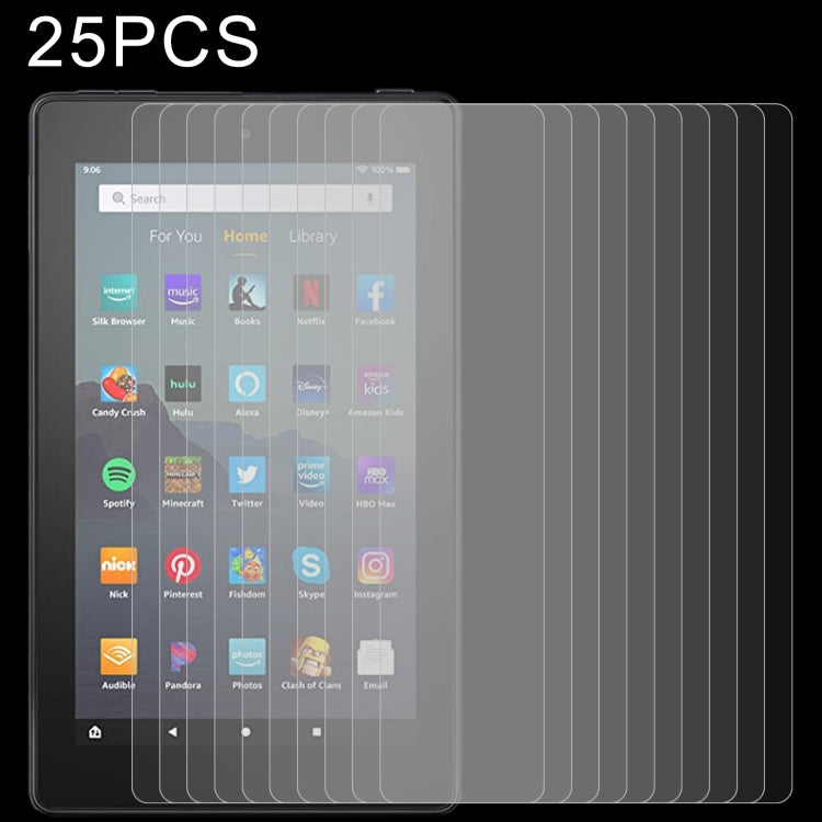 25 PCS 9H 2.5D Explosion-proof Tempered Tablet Glass Film, For Amazon Kindle Fire HD 8 2020 / 2022 (25 PCS), For Xiaomi Mi Pad 3 (25 PCS), For Amazon Kindle Fire HD 10 2019 (25 PCS), For Amazon Kindle Fire 7 2019 (25 PCS), For Amazon Kindle 2019 (25 PC...
