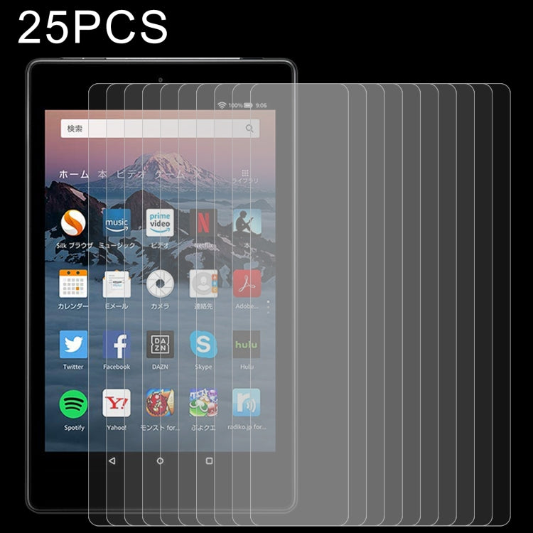 25 PCS 9H 2.5D Explosion-proof Tempered Tablet Glass Film, For Amazon Kindle Fire HD 8 2020 / 2022 (25 PCS), For Xiaomi Mi Pad 3 (25 PCS), For Amazon Kindle Fire HD 10 2019 (25 PCS), For Amazon Kindle Fire 7 2019 (25 PCS), For Amazon Kindle 2019 (25 PC...