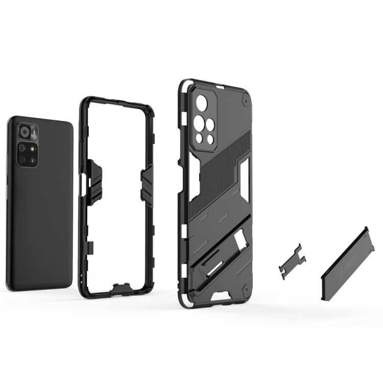 Punk Armor 2 in 1 PC + TPU Shockproof Phone Case with Invisible Holder, For Xiaomi Redmi Note 11 China, For Xiaomi Redmi Note 11 Pro / Note 11 Pro+