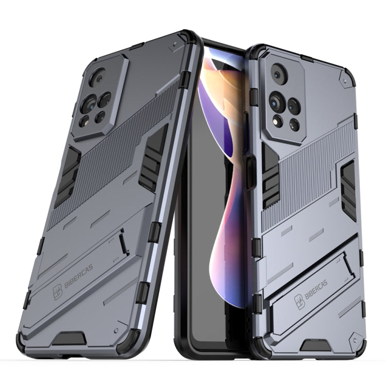 Punk Armor 2 in 1 PC + TPU Shockproof Phone Case with Invisible Holder, For Xiaomi Redmi Note 11 China, For Xiaomi Redmi Note 11 Pro / Note 11 Pro+