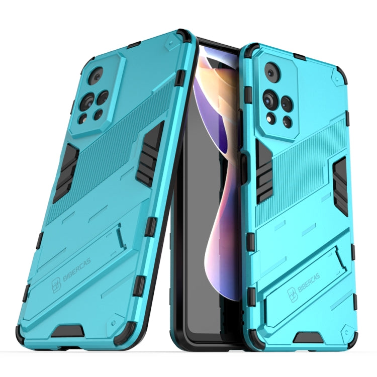 Punk Armor 2 in 1 PC + TPU Shockproof Phone Case with Invisible Holder, For Xiaomi Redmi Note 11 China, For Xiaomi Redmi Note 11 Pro / Note 11 Pro+