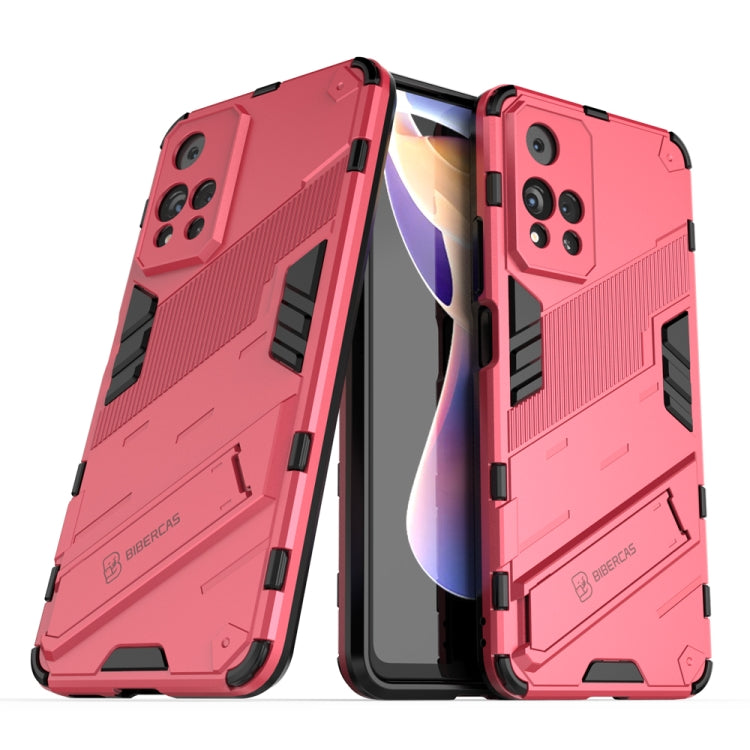 Punk Armor 2 in 1 PC + TPU Shockproof Phone Case with Invisible Holder, For Xiaomi Redmi Note 11 China, For Xiaomi Redmi Note 11 Pro / Note 11 Pro+