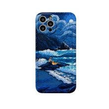 Load image into Gallery viewer, Oil Painting IMD Straight TPU Protective Phone Case, For iPhone 13 Pro Max, For iPhone 13 Pro, For iPhone 13