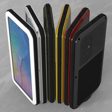 Load image into Gallery viewer, LOVE MEI Metal Shockproof Waterproof Dustproof Protective Phone Case with Glass, For Huawei P50, For Samsung Galaxy S21 FE