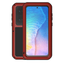 Load image into Gallery viewer, LOVE MEI Metal Shockproof Waterproof Dustproof Protective Phone Case with Glass, For Huawei P50, For Samsung Galaxy S21 FE