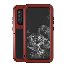 Load image into Gallery viewer, LOVE MEI Metal Shockproof Waterproof Dustproof Protective Phone Case with Glass, For Huawei P50, For Samsung Galaxy S21 FE