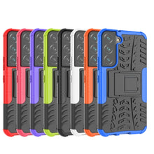 Load image into Gallery viewer, Tire Texture Shockproof TPU+PC Phone Case with Holder, For Samsung Galaxy S22 5G