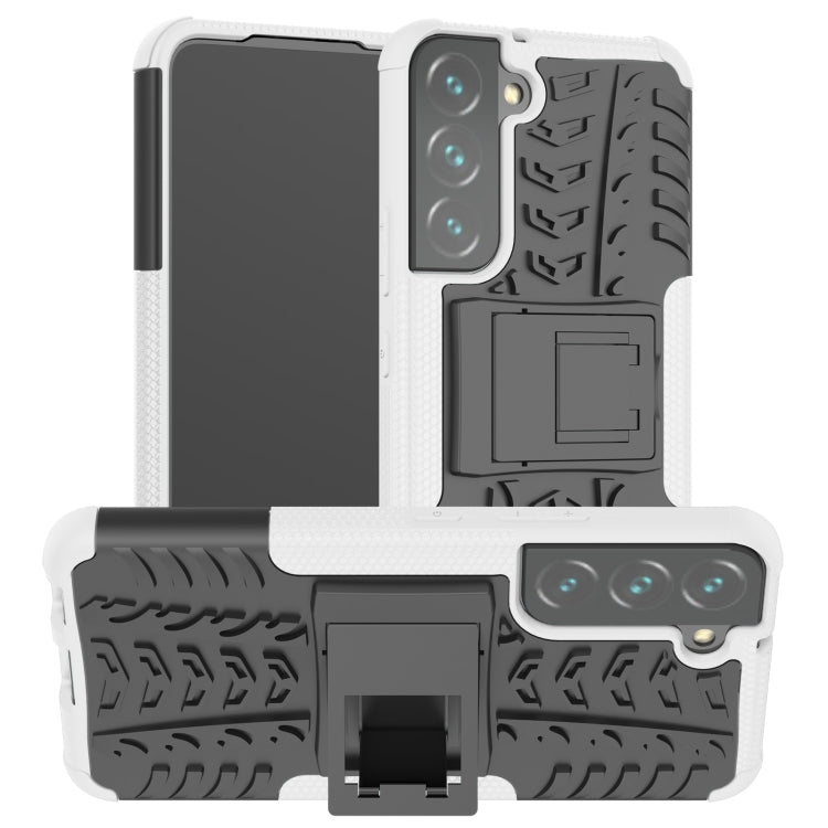 Tire Texture Shockproof TPU+PC Phone Case with Holder, For Samsung Galaxy A13 5G, For Samsung Galaxy S22 5G, For Samsung Galaxy S22+ 5G