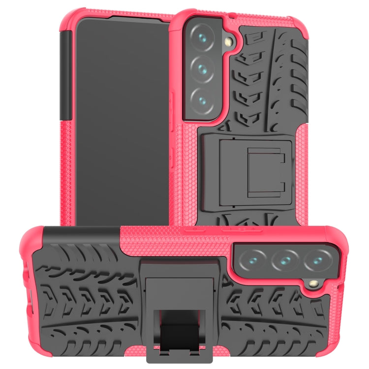Tire Texture Shockproof TPU+PC Phone Case with Holder, For Samsung Galaxy A13 5G, For Samsung Galaxy S22 5G, For Samsung Galaxy S22+ 5G