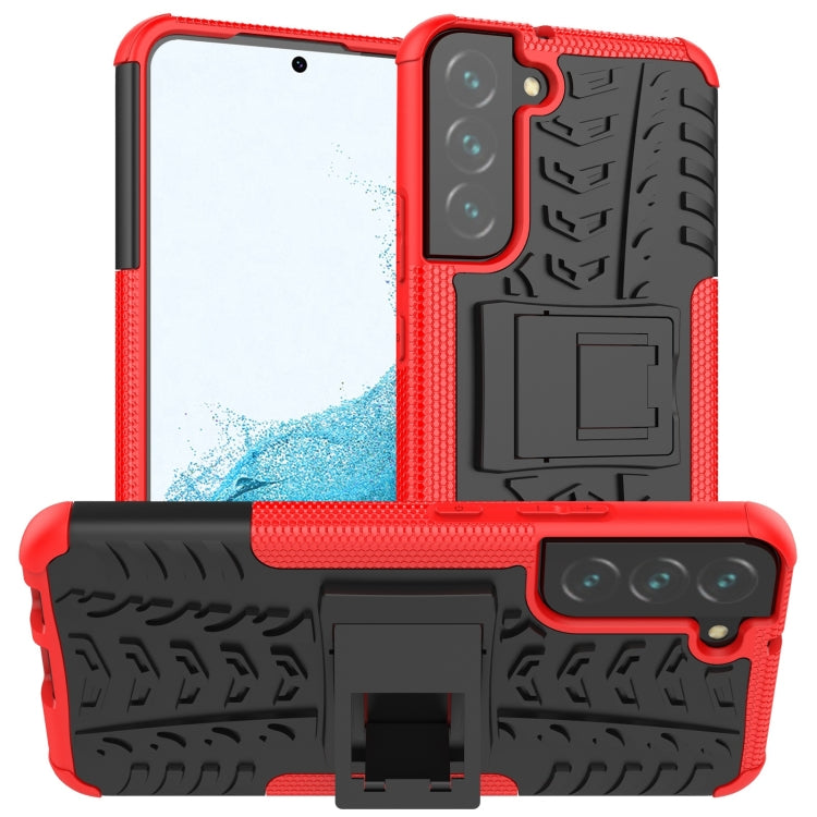 Tire Texture Shockproof TPU+PC Phone Case with Holder, For Samsung Galaxy A13 5G, For Samsung Galaxy S22 5G, For Samsung Galaxy S22+ 5G