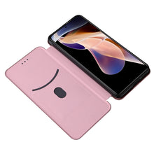 Load image into Gallery viewer, Carbon Fiber Texture Magnetic Horizontal Flip PU Phone Case, For Xiaomi Redmi Note 11 Pro / Note 11 Pro+, For ZTE Blade V30