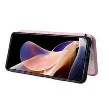 Load image into Gallery viewer, Carbon Fiber Texture Magnetic Horizontal Flip PU Phone Case, For Xiaomi Redmi Note 11 Pro / Note 11 Pro+, For ZTE Blade V30