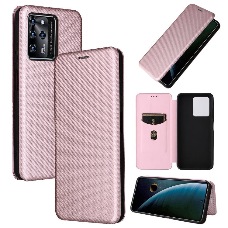 Carbon Fiber Texture Magnetic Horizontal Flip PU Phone Case, For Xiaomi Redmi Note 11 Pro / Note 11 Pro+, For ZTE Blade V30