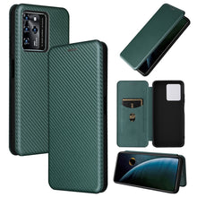 Load image into Gallery viewer, Carbon Fiber Texture Magnetic Horizontal Flip PU Phone Case, For Xiaomi Redmi Note 11 Pro / Note 11 Pro+, For ZTE Blade V30