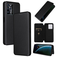 Load image into Gallery viewer, Carbon Fiber Texture Magnetic Horizontal Flip PU Phone Case, For Xiaomi Redmi Note 11 Pro / Note 11 Pro+, For ZTE Blade V30