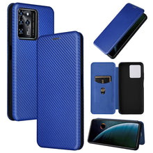 Load image into Gallery viewer, Carbon Fiber Texture Magnetic Horizontal Flip PU Phone Case, For Xiaomi Redmi Note 11 Pro / Note 11 Pro+, For ZTE Blade V30