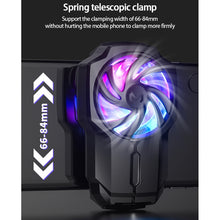 Load image into Gallery viewer, MeMo FL05 Fan Mobile Phone Radiator with Colorful Lights, FL05