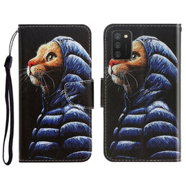 3D Colored Drawing Horizontal Flip Leather Phone Case with Holder & Card Slots & Wallet, For Samsung Galaxy A03s 164mm Version, For Samsung Galaxy A03s 166mm Version, For Samsung Galaxy A12