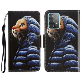 3D Colored Drawing Horizontal Flip Leather Phone Case with Holder & Card Slots & Wallet, For Samsung Galaxy A52, For Samsung Galaxy A72, For Smsung Galaxy A12, ForSamsung Galaxy A32 5G