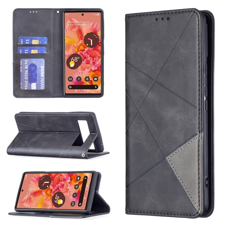 Prismatic Invisible Magnetic Horizontal Flip Phone Leather Case with Holder & Card Slots & Photo Frame, For Google Pixel 6 Pro, For Google Pixel 6, For Xiaomi Redmi Note 11 5G, For Samsung Galaxy A13 5G, For Samsung Galaxy M52 5G                       ...
