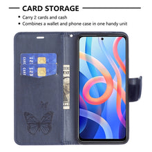 Load image into Gallery viewer, Two Butterflies Embossing Pattern Horizontal Flip Leather Phone Case with Holder &amp; Card Slot &amp; Wallet &amp; Lanyard, For Xiaomi Redmi Note 11 5G, For Samsung Galaxy S22+ 5G, For Samsung Galaxy S22 Ultra 5G, For Samsung Galaxy S22 5G
