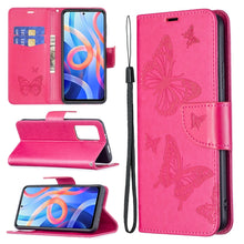 Load image into Gallery viewer, Two Butterflies Embossing Pattern Horizontal Flip Leather Phone Case with Holder &amp; Card Slot &amp; Wallet &amp; Lanyard, For Xiaomi Redmi Note 11 5G, For Samsung Galaxy S22+ 5G, For Samsung Galaxy S22 Ultra 5G, For Samsung Galaxy S22 5G